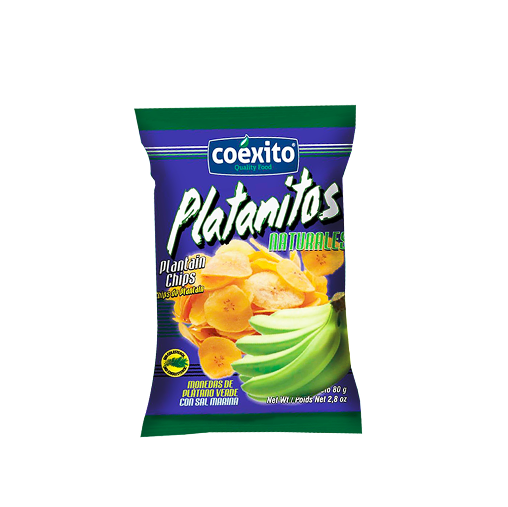 Kochbananen Chips - Platanitos naturales (salzig) von Coexito