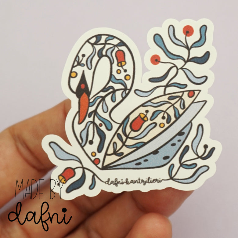 Schwan Sticker von madebydafni
