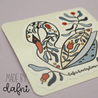 Schwan Sticker von madebydafni