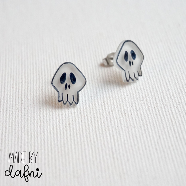Ohrstecker Totenkopf von madebydafni