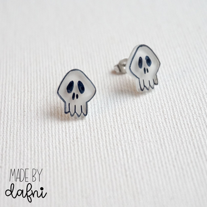Ohrstecker Totenkopf von madebydafni