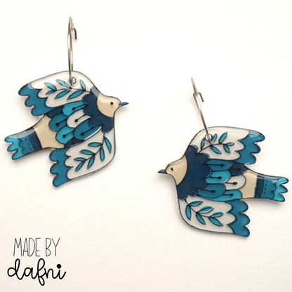 Ohrringe blaue Vögel von madebydafni
