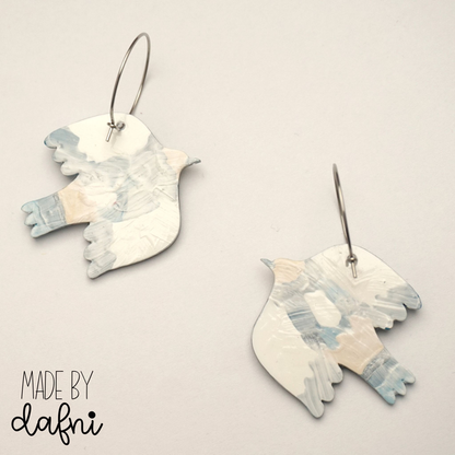 Ohrringe blaue Vögel von madebydafni