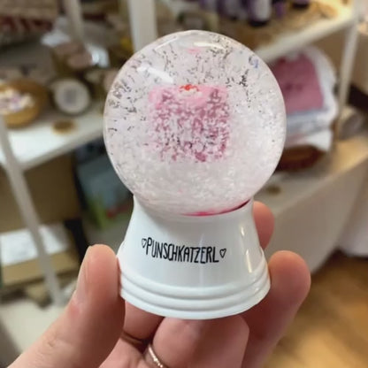 Punschkatzerl Schneekugel von Wuwu
