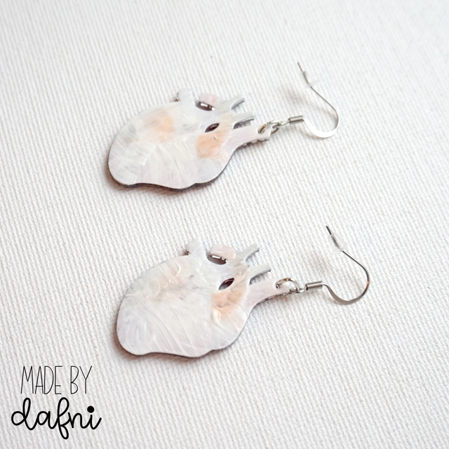 Ohrringe rotes Herz von madebydafni